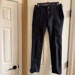 Ann Taylor Loft stylish black jean- type pants